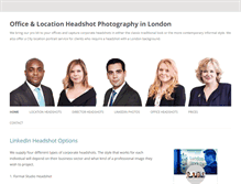 Tablet Screenshot of corporateheadshotslondon.com